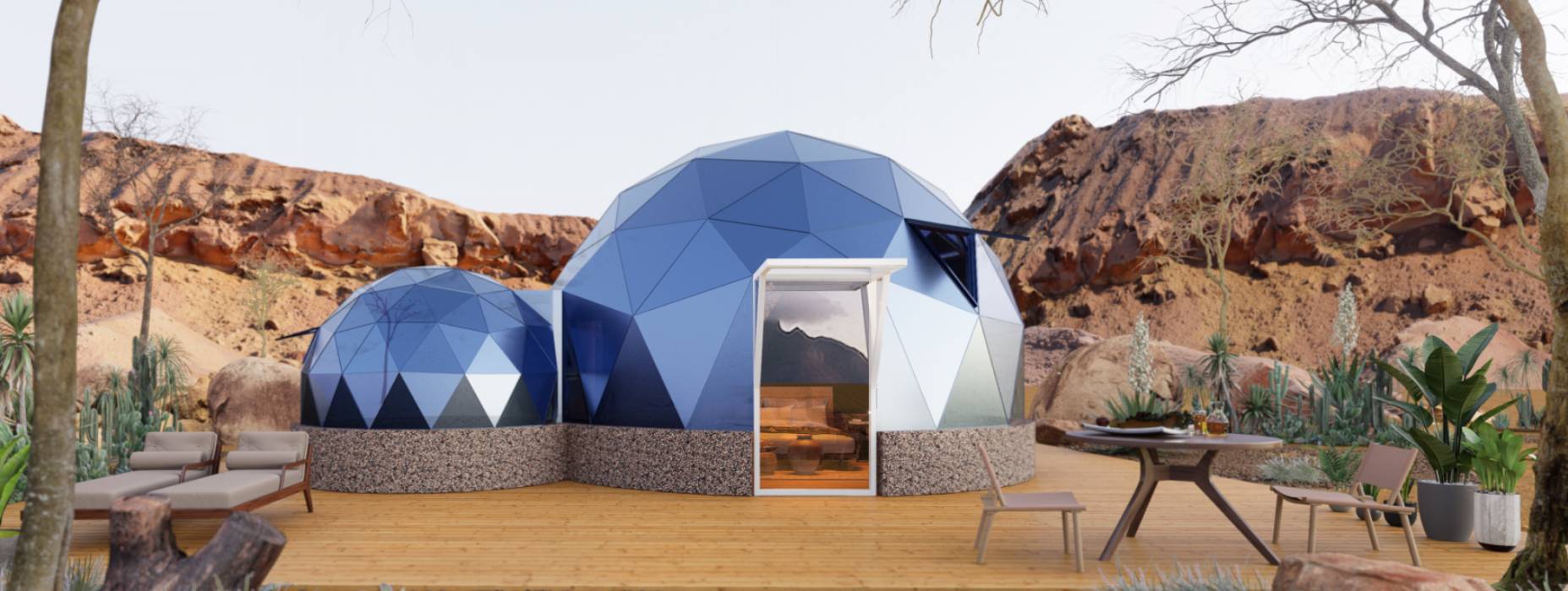 平定县球形智能光伏玻璃星空房